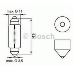 Resim Bosch Ampül 12v Eco 10w-2010 W - Sv8,5-8 Marka 