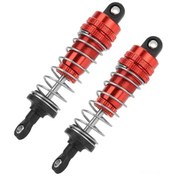Resim Geeroyoo Wltoys 144001 1/14 Rc Araba İçin Metal Tırnak Absorberi Kırmızı , Dayanıklı, Performansı Artırır, Kolay Kurulum 2 Adet 