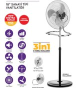 Resim İnova İnova Fırtına Ayaklı Sanayi Tipi Vantilatör 18" 