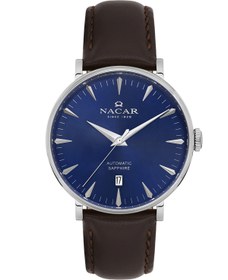 Resim Nacar SAFİR CAM KLASİK KAHVERENGİ ERKEK KOL SAATİ NC34-29B640-ALL2 