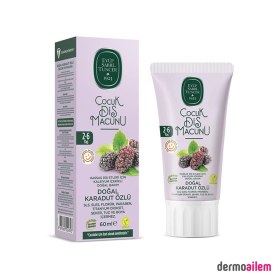 Resim Eyüp Sabri Tuncer Doğal Karadut Özlü Çocuk Diş Macunu 60 ml 