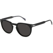 Resim David Beckham Unisex Siyah-kahverengi Organik (UV) Cam Selüloz Asetat (SELÜLOİD) Kapalı Çerçeve Oval - Yuvarlak G 