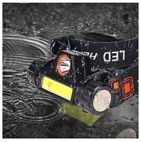 Resim Şarjlı Dayanıklı Balıkçı Kafa Lambası Watton Wt-056 Beyaz 