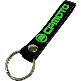 Resim Cf Moto Uyumlu Siyah Yeşil Anahtarlık 