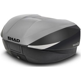 Resim Motosiklet Arka Çanta 3 Kademeli Genişleyebilir Topcase Cover Titanium 58 Lt 