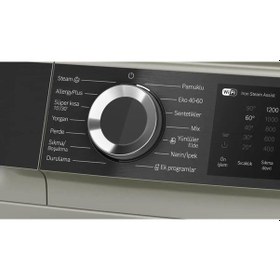 Resim Bosch WGK252ZXTR 10 KG 1200 Devir Çamaşır Makinesi Gümüş 