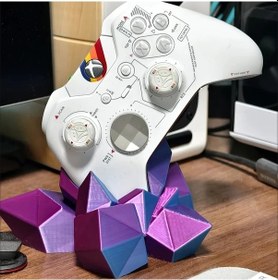 Resim Sunshine022 Xbox Ps4 Ps5 Uyumlu Mavi 3d Baskılı Kristal Oyun Kumandası Standı 