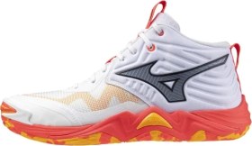Resim Mizuno Wave Momentum Elite MID Erkek Voleybol Ayakkabısı Beyaz / Turuncu 