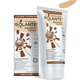 Resim Solante Pigmenta Tinted Renkli Güneş Koruyucu Losyon SPF50 150ml 