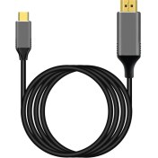 Resim Gorgeous USB C - HDMI Kablo Adaptörü Thunderbolt 3 İçin 4K 60Hz Kablo Adaptörü Android Telefon MacBook Chromebook Vb İçin Uyumlu (Yurt Dışından) 