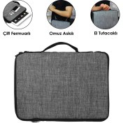 Resim Microcase 10 Inch Tabletler Için Omuz Askılı ve El Tutacaklı Universal Sleeve Taşıma Çantası -AL3068 
