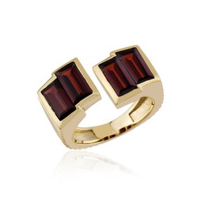Resim Big Twist Ruby Ring - 8 