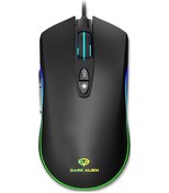 Resim Dark Alien V600 7 Tuşlu Ofis Bilgisayarı İş Faresi, Kablo Uzunluğu: 1.42m Siyah Diğer 