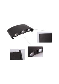 Resim Maxled Mx-2066 2x6w Çift Yönlü Oval Led Aplik Amber Işık Siyah 