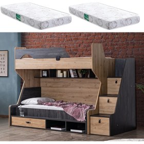 Resim Setay Ranza, Doğa Ranza Karyola + 2 Adet Comfort Yatak 