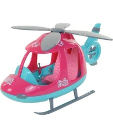 Resim Farbu Oyuncak 46 cm Büyük Sally'nin Helikopteri Pembe-Turkuaz . 