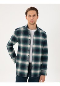 Resim Pierre Cardin Erkek Yeşil Gömlek Desenli 50293738-vr054 Yeşil 