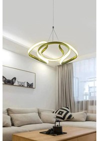 Resim Dron Led Avize 3 Mt - Kumandalı / Gold Gold 