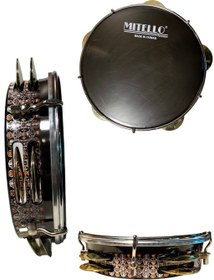 Resim Rhythm Percussion PTASPZ Sedef Kaplama Pirinç Zilli Tef | Göz Alıcı Sedef İşçiliği Parlak Zil Tınısı Profesyonel Perküsyon Serisi 