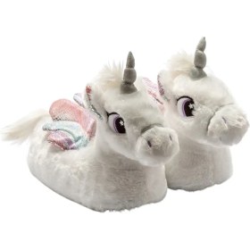 Resim Twigy CC0635 Tw Lea Beyaz Hayvan Figürlü Kadın Panduf 