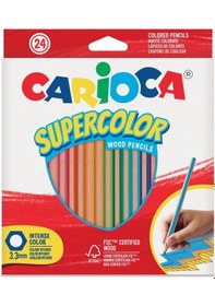 Resim Carioca Supercolor Kuru Boya 24 Renk 