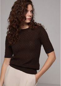 Resim Colin's Colins Slim Fit Kadın Kahverengi Kazak Cl1078748 Q1.v2 Brw Kahverengi 