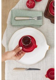 Resim Karaca Elegance Bone Nar 28 Parça 6 Kişilik Kahvaltı Takımı Gold 