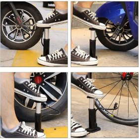 Resim Dt DT-4524BLI Pedal Tip Göstergeli Pompa 160 Psı Alüminyum 