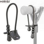 Resim Hirisi Tackle Bungee Çubuk Kilidi, Karides Balıkçılık Aksesuarları için Paslanmaz Çelik Siyah Karides Balıkçılık Çubuk Kilidi 