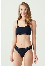 Resim U.S. Polo Assn. Kadın Lacivert Büstiyer Slip Set 65004 Lacivert 
