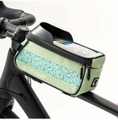 Resim Chuangyinshop Green Dtucycle Ayarlanabilir Bisiklet Gidon Çantası Siyah Pvc Dokunmatik Telefon Tutucu Ve Güvenli Kayışlı Dayanıklı Outdoor Spor Aksesuarları Yeşil 