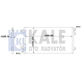 Resim KALE 342910 Klima Radyatoru Kondenser (Renault: Master II 2.5 Dci 03- / Opel: Movano 1.9 Dti 98-01 ) 4401424 (WA338487) 