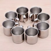 Resim 3 adet Dayanıklı 304 Paslanmaz Çelik 8.45oz İzoleli Seyahat Bardakları - Sıcak ve Soğuk İçecekler, Vakumlu İzoleli Açık Hava Kampı, Piknik, Barbekü, Kamp Gereksinimleri | Modern Bardak Tasarımı | Paslanmaz Çelik Bardak 