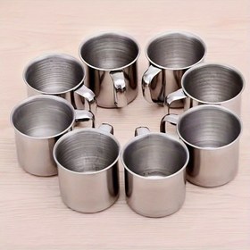 Resim 3 adet Dayanıklı 304 Paslanmaz Çelik 8.45oz İzoleli Seyahat Bardakları - Sıcak ve Soğuk İçecekler, Vakumlu İzoleli Açık Hava Kampı, Piknik, Barbekü, Kamp Gereksinimleri | Modern Bardak Tasarımı | Paslanmaz Çelik Bardak 