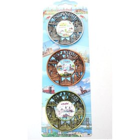 Resim Just Cheap Store İstanbul Temalı Metal Magnet 3'lü Set Alk2891 