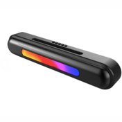 Resim post alley Bluetoth Soundbar Hoparlör RGB Led Işıklı Şarjlı & Şarjlı Laptop / Telefon / Tablet Uyumlu 