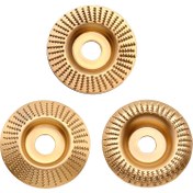 Resim 3 adet Çelik Açı Taşlama Diski, Kum Taneleri, 16mm Delik, Döner Düz Eğim, Metal, Ahşap Taşlama Diski Metal, Ahşap, Karbon Çelik için 