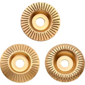 Resim 3 adet Çelik Açı Taşlama Diski, Kum Taneleri, 16mm Delik, Döner Düz Eğim, Metal, Ahşap Taşlama Diski Metal, Ahşap, Karbon Çelik için 