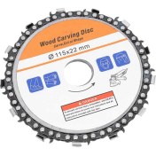Resim Liscop Açı Öğütücü Aksesuarları 4,5 Inç Zincirli Testere Diski Ahşap Oyma Kesimi Için Ağaç Işleme (Yurt Dışından) 