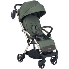 Resim Merkür Bebe Ruby Tek Tuşla Otomatik Katlanan Kabin Boy Bebek Arabası Yeşil 