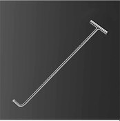 Resim Rögar Kapağı Kancası Çelik T-şekilli Paslanmaz Renk: Çap 8mm 68cm/26.7'' 
