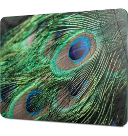 Resim Decovetro Cam Kesme Tahtası Tavus Kuşu Desenli 30X40 cm 