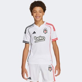 Resim adidas Beşiktaş Jk 25-26 İç Saha Çocuk Beyaz Futbol Forması 