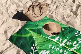 Resim Mikrofiber Teknolojisi ile Üretilen Hafif ve Kum Tutmayan Plaj Havlusu – 75X130 – 90x150 Cm 