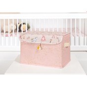 Resim Baby Püsküllü Kapaklı Kutu Düzenleyici Çok Amaçlı Organizer Kutu Maxi Boy (pembe) 04232 