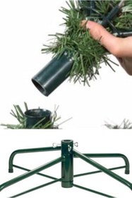 Resim Genel Markalar 220 Cm Yılbaşı Çam Ağacı – 1000 Yoğun Dallı (Yeşil Demirayak) 