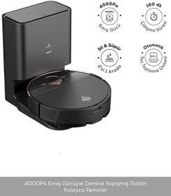 Resim Karaca Vantuz Off-road Premium 3in1 Otomatik Toz Hazneli Konuşan Robot Süpürge 