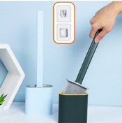 Resim Neler Geldi Neler Silikon Banyo Tuvalet Klozet Fırçası Ve Askı Aparatı Klozet Silikon Başlıklı Tuvalet Fırçası Seti 