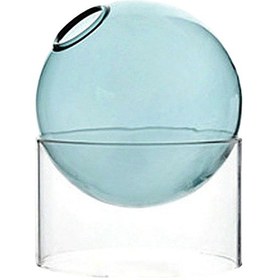 Resim Suntek Magideal Art Clear Yuvarlak Cam Vazo Masa Üstü Açık-mavi-şort 