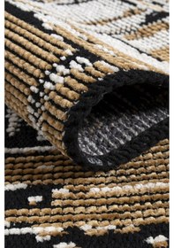 Resim Kaymaz Taban Yıkanabilir Oturma Odası Salon Çocuk Odası Mutfak Chenille Kilim 282 Hardal 